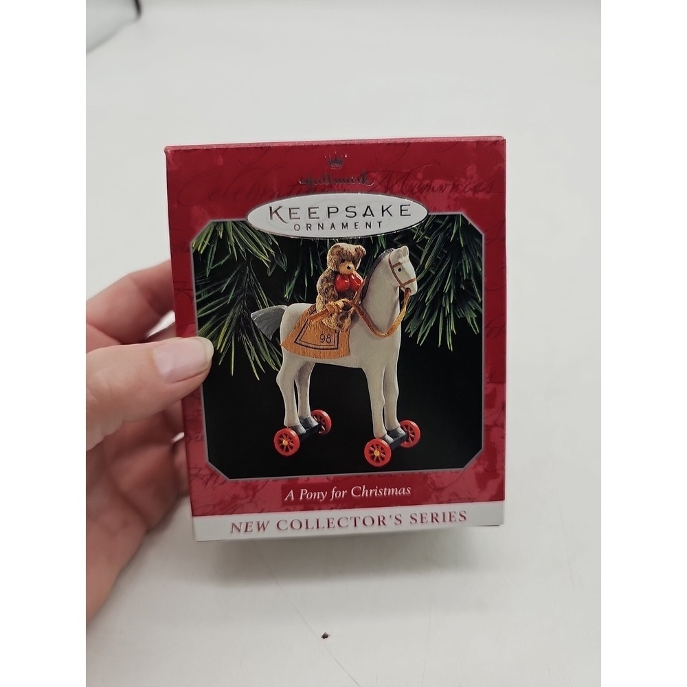 Hallmark Keepsake Ornament A Pony For Christmas 1998 First in‎ Series with Box